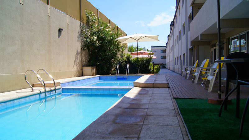 Soltigua Apart Hotel Mendoza Bagian luar foto